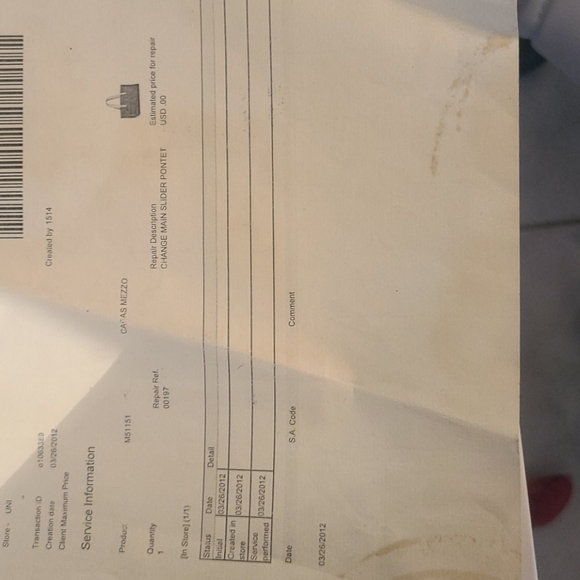 100% Authentic Louis Vuitton Cabas Mezzo GM BAG - Picture 14 of 16